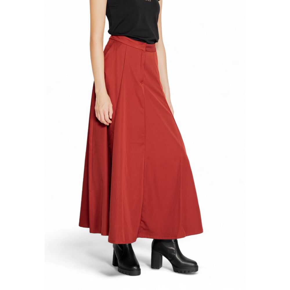 Vero Moda Rode Polyester Lange Rok