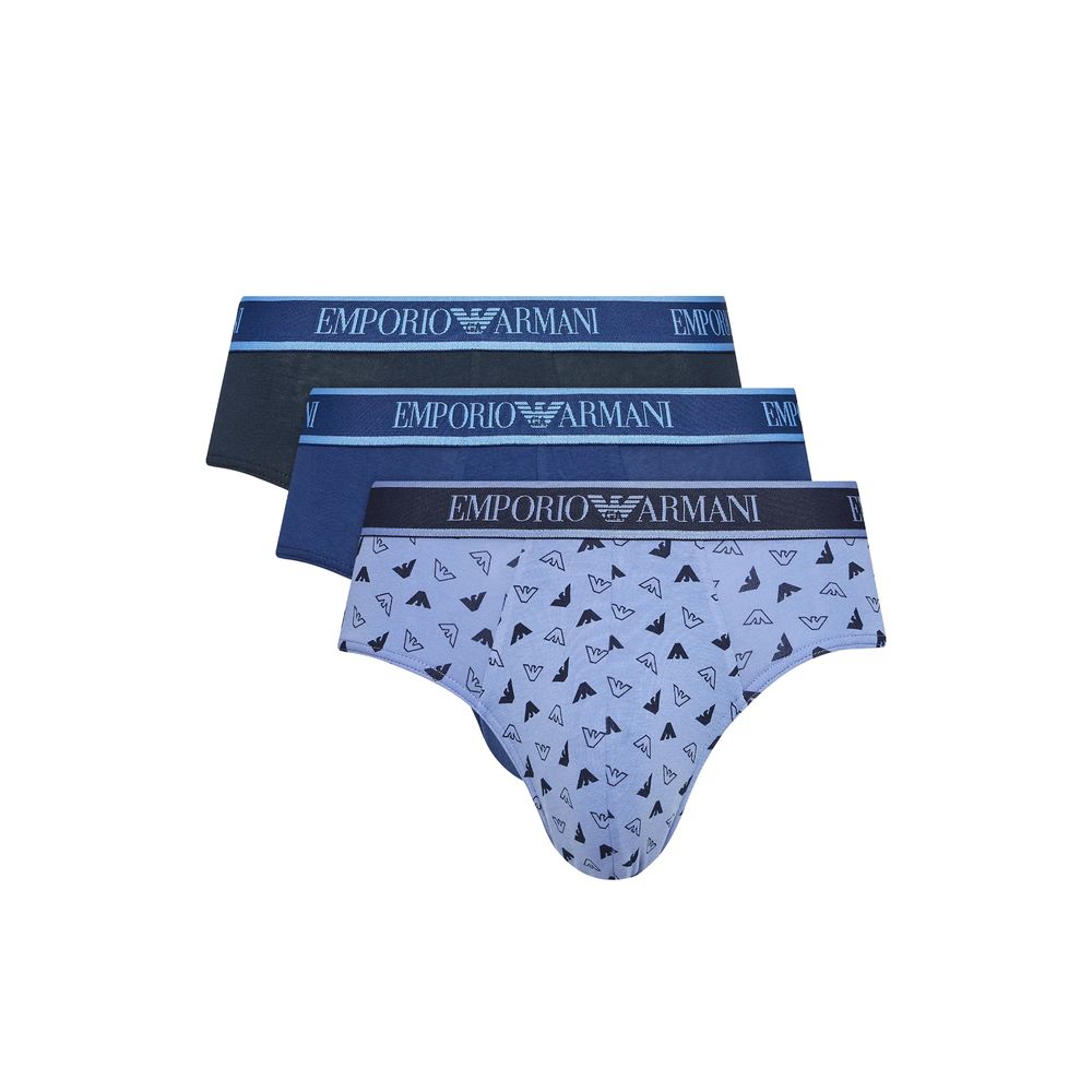 Emporio Armani Underwear Blaue Baumwollslips