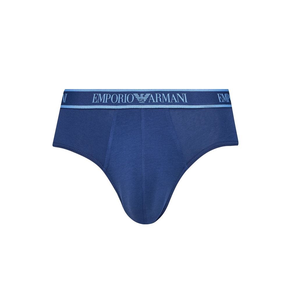 Emporio Armani Underwear Blaue Baumwollslips