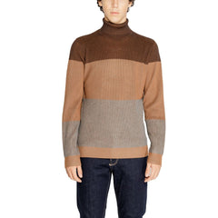 Hamaki-Ho Brauner Rollkragenpullover aus Viskose