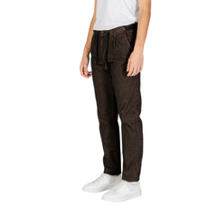 Hamaki-Ho Bruine Katoenen Casual Broek