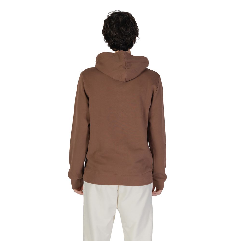 Underclub Hoodie aus brauner Baumwolle