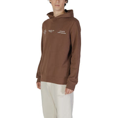 Underclub Hoodie aus brauner Baumwolle