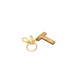Alviero Martini Prima Classe Beige Leren Sleutelhanger