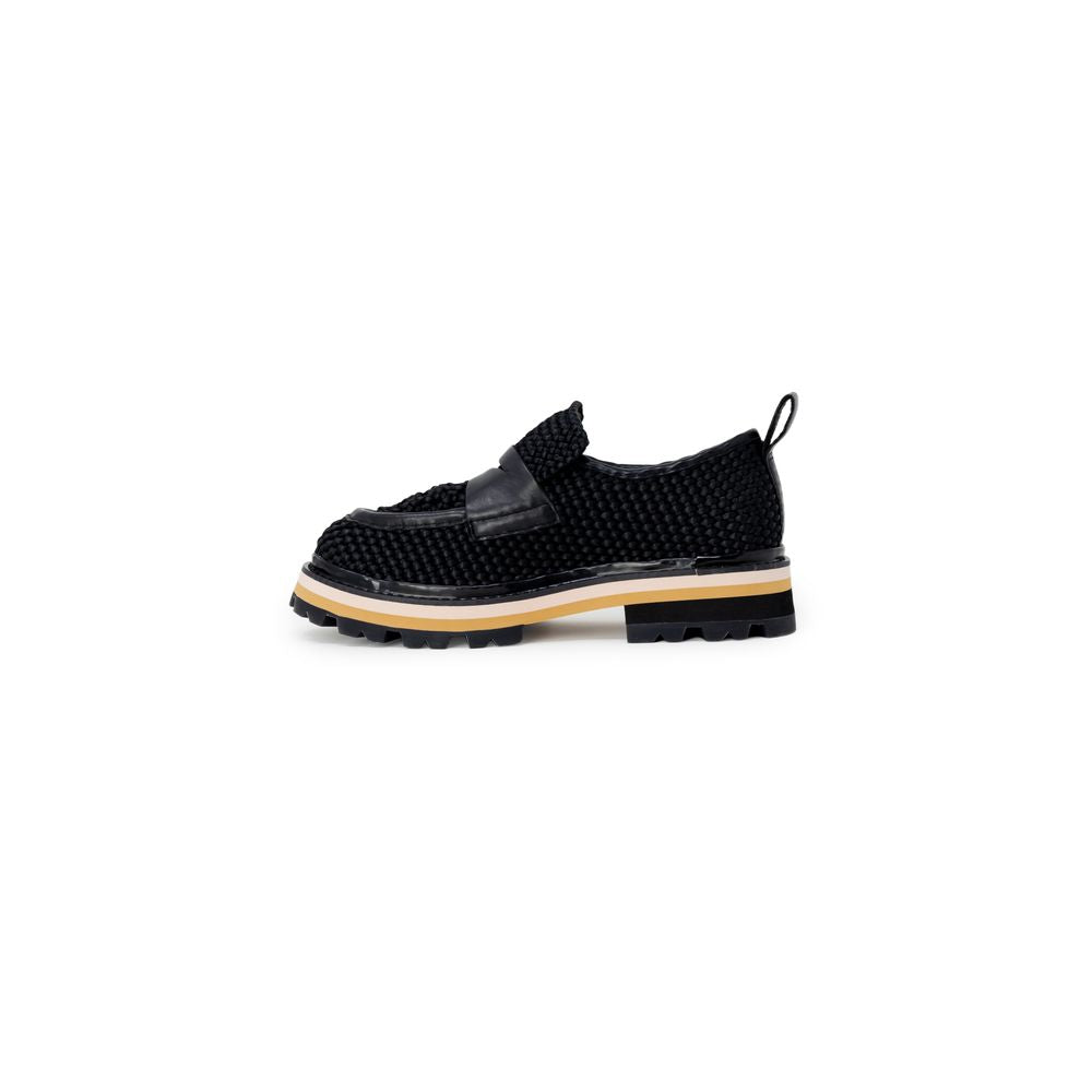 ASH Zwarte Leren Plateaupumps
