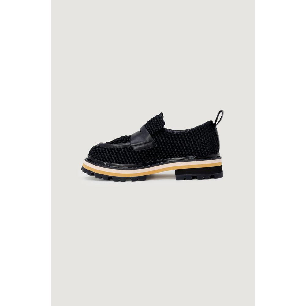 ASH Zwarte Leren Plateaupumps