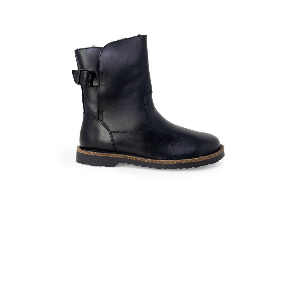 Birkenstock Stiefeletten aus schwarzem Leder