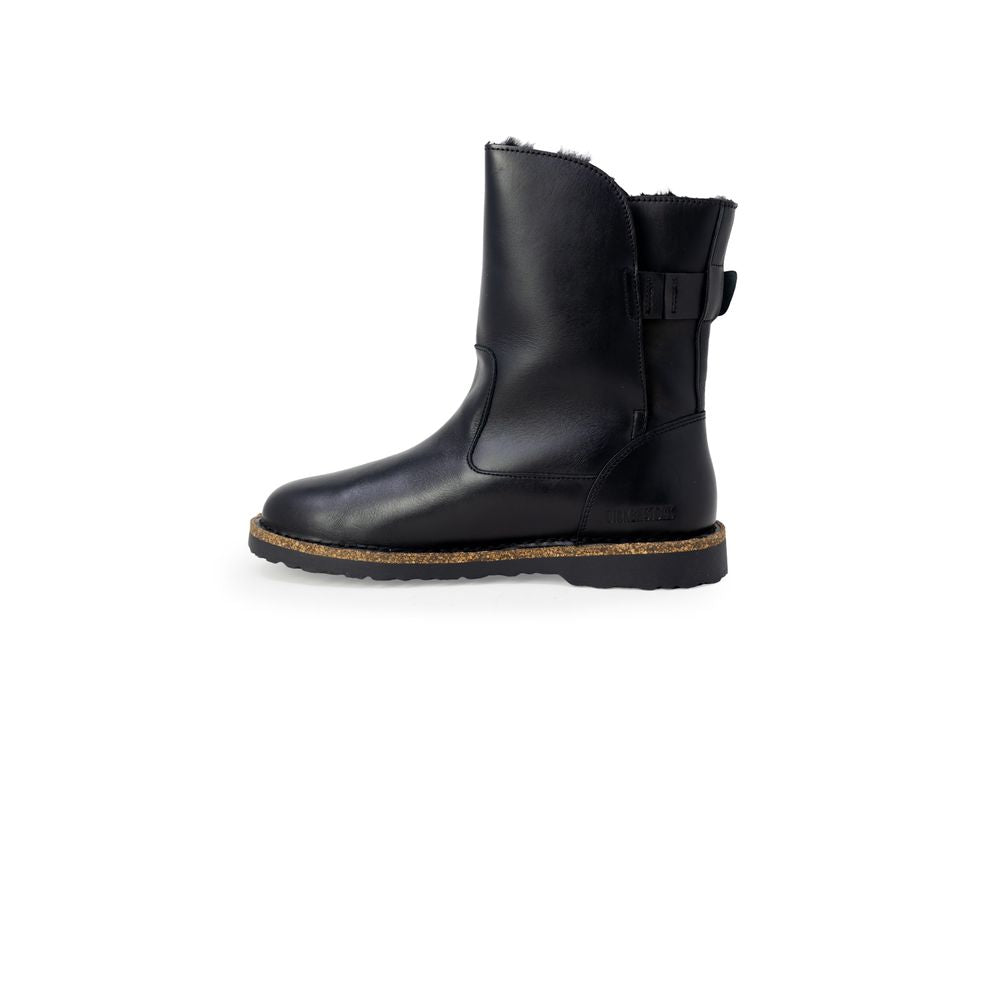 Birkenstock Stiefeletten aus schwarzem Leder