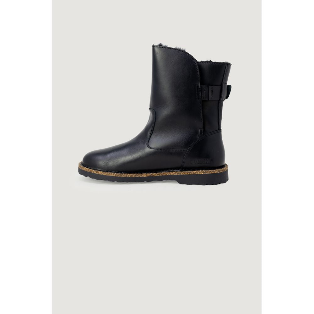Birkenstock Stiefeletten aus schwarzem Leder