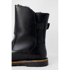 Birkenstock Stiefeletten aus schwarzem Leder