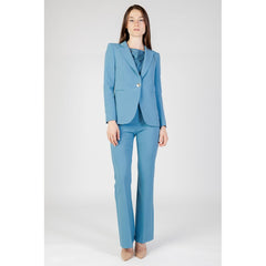 Rinascimento Türkiser Polyester-Blazer