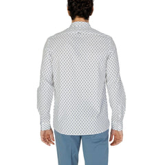 Antony Morato Wit Viscose Overhemd met Patroon