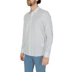 Antony Morato Wit Viscose Overhemd met Patroon