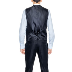 Antony Morato Zwart Linnen Gilet