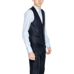 Antony Morato Zwart Linnen Gilet
