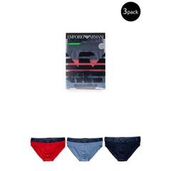 Emporio Armani Underwear Blauwe Katoenen Slips