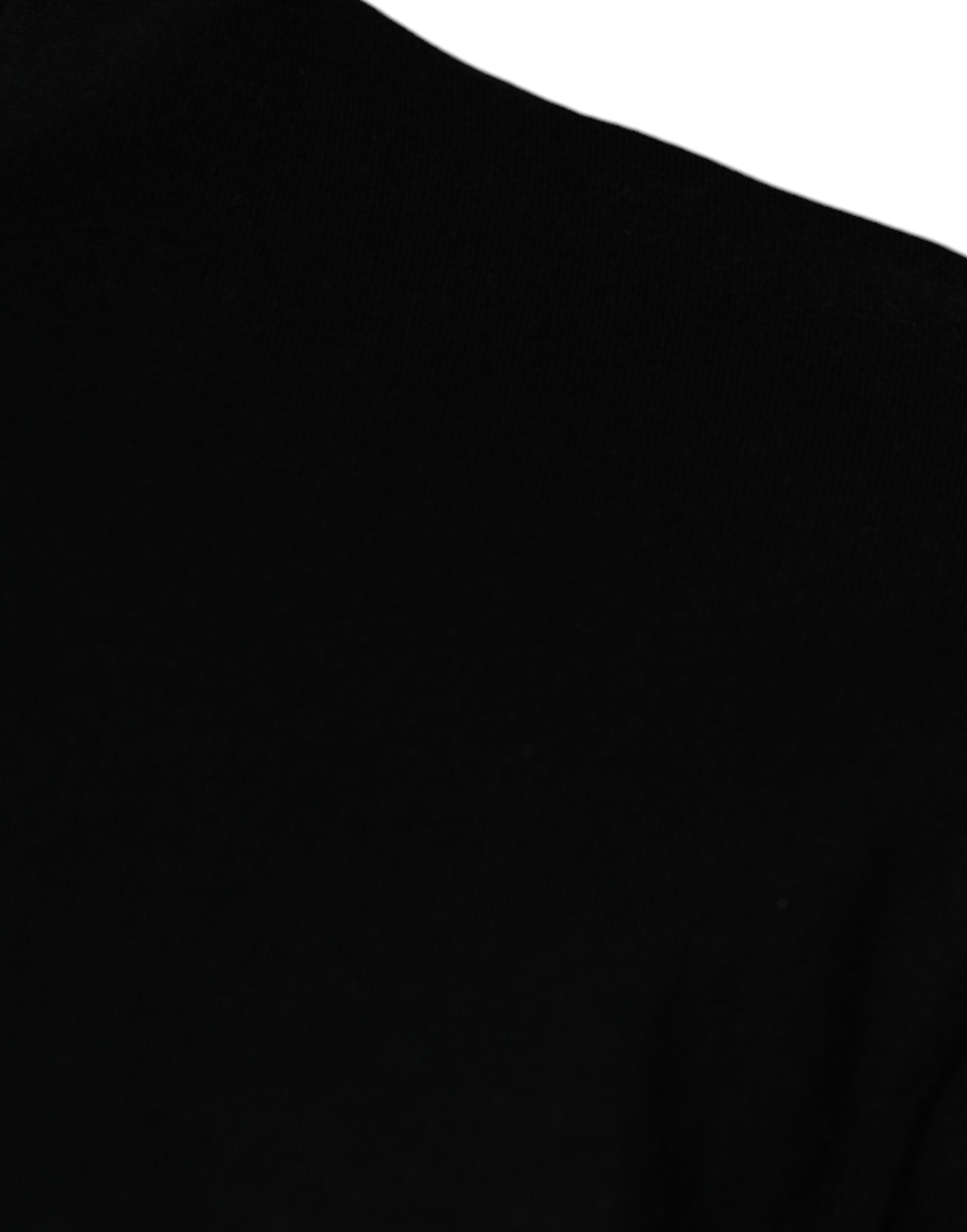 Dolce & Gabbana Schwarzes T-Shirt aus Baumwolle mit Amore-Print und Rundhalsausschnitt