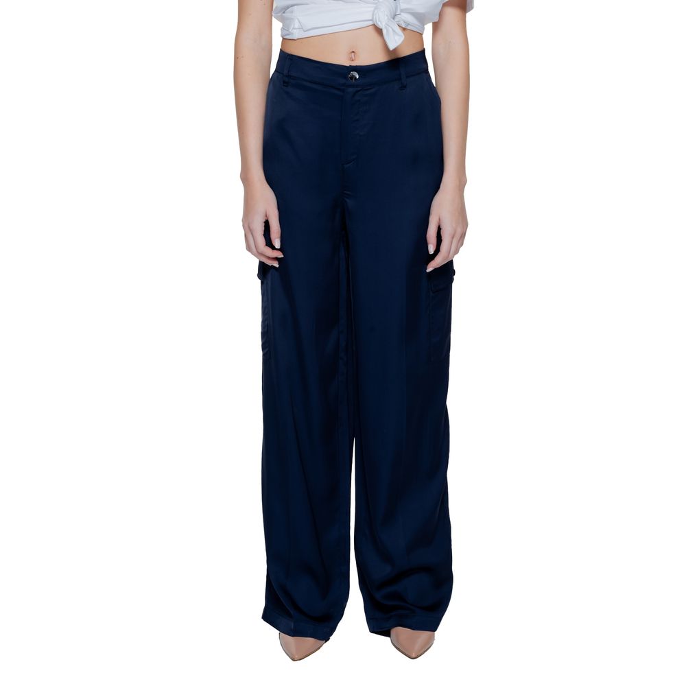 Street One Blaue Viskose-Freizeithose