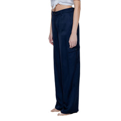 Street One Blaue Viskose-Freizeithose