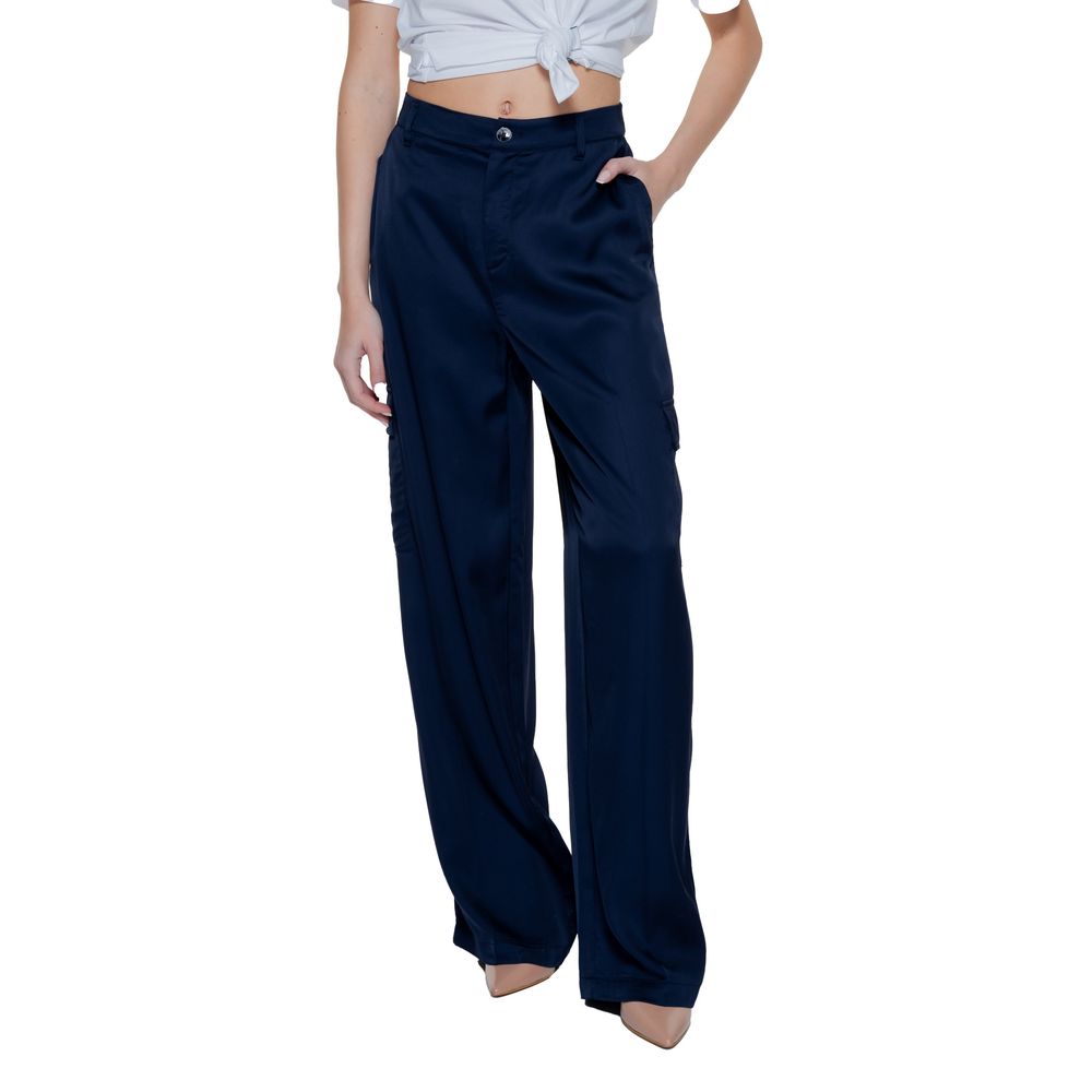 Street One Blaue Viskose-Freizeithose