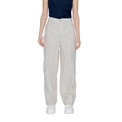 Street One Beige Linnen Flared Broek