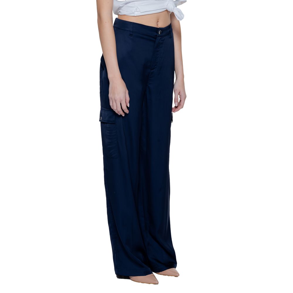 Street One Blaue Viskose-Freizeithose