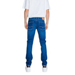 Replay blauwe relaxed fit jeans van katoen