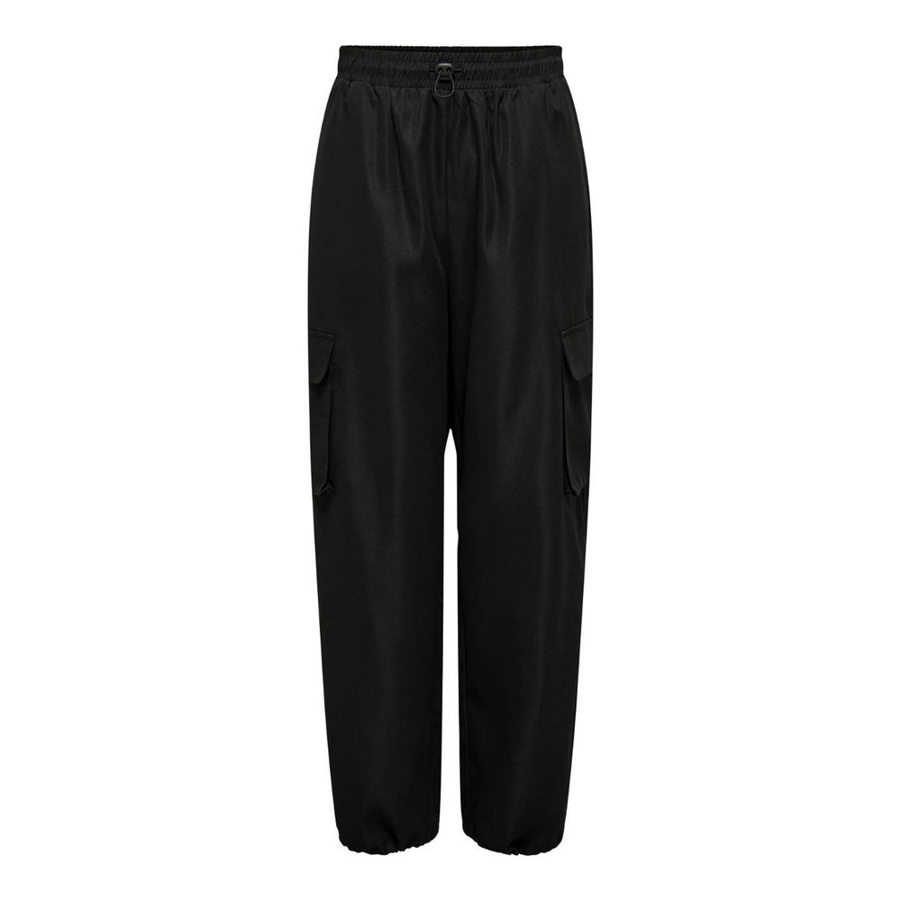 Nur schwarze Cargo-Hose aus Baumwolle