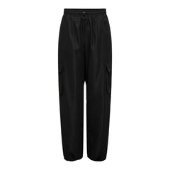 Nur schwarze Cargo-Hose aus Baumwolle