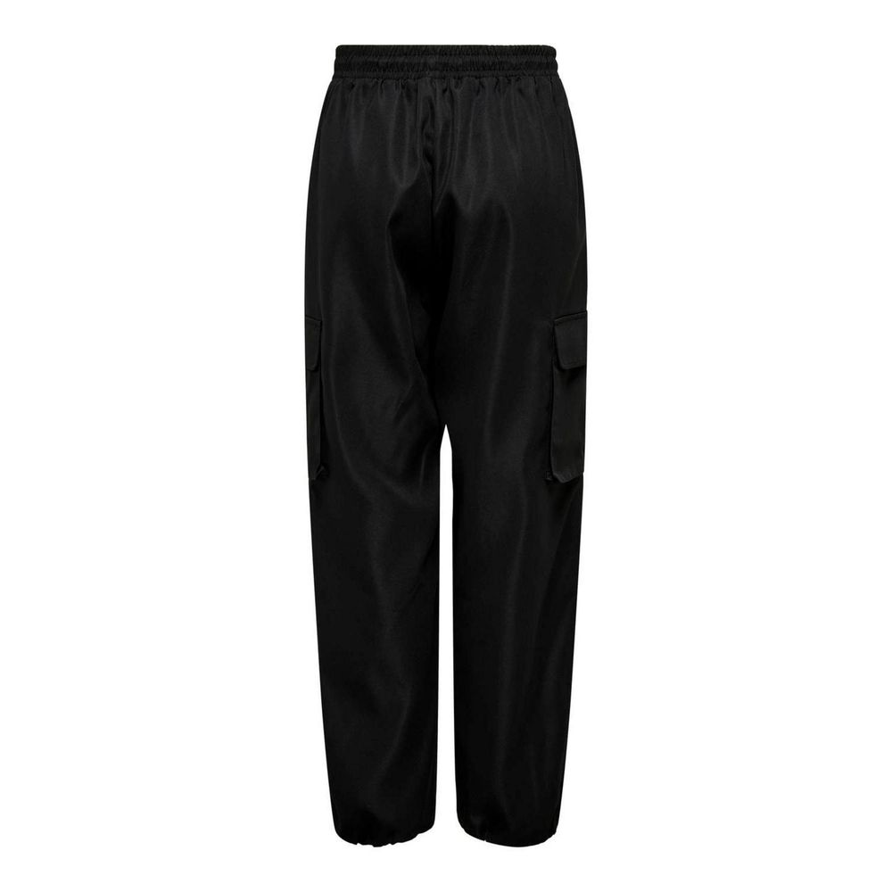Nur schwarze Cargo-Hose aus Baumwolle