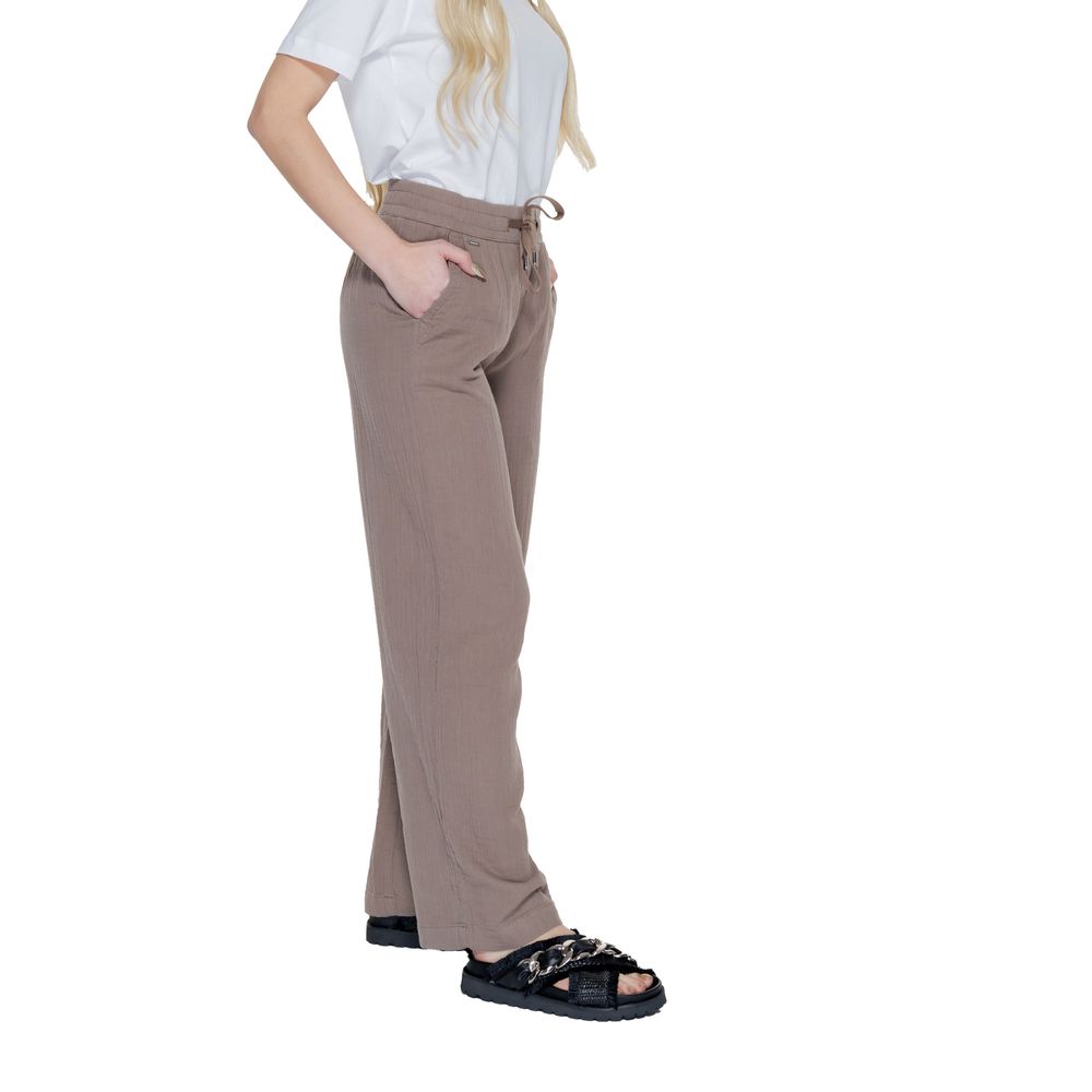 Street One Bruine Katoenen Casual Broek