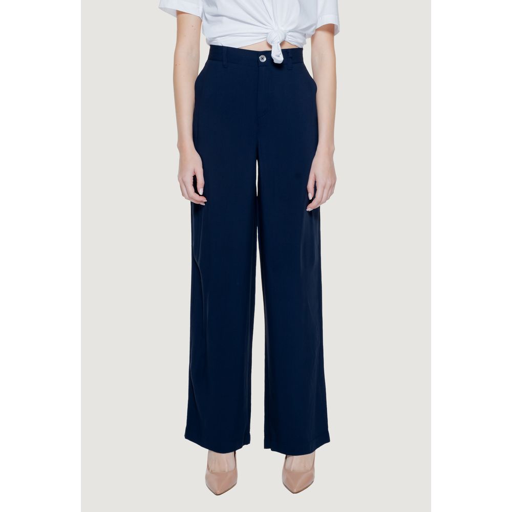 Street One Blauwe Viscose Casual Broek