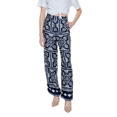 Street One Blauwe Viscose Casual Broek