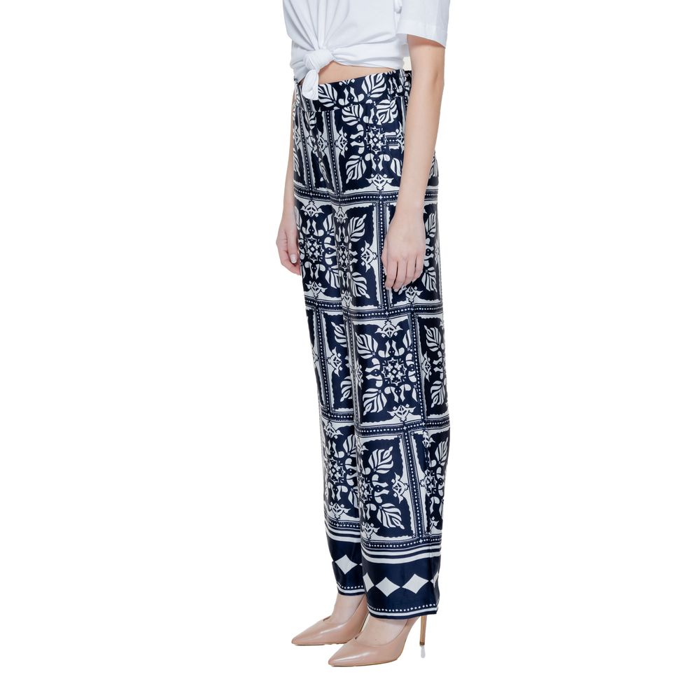 Street One Blauwe Viscose Casual Broek