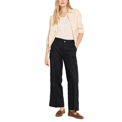 Street One Black Linen Casual Pants