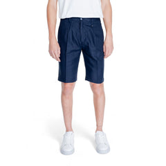 Antony Morato Bermuda-Shorts aus blauer Leinenfaser