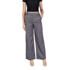 Jacqueline De Yong Grijze Polyester Casual Broek