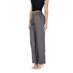 Jacqueline De Yong Grijze Polyester Casual Broek