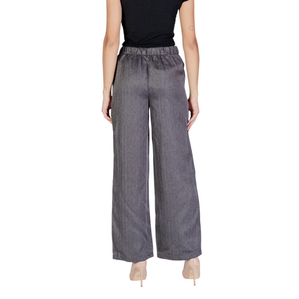 Jacqueline De Yong Grijze Polyester Casual Broek