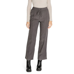 Jacqueline De Yong Grijze Casual Broek Van Viscose