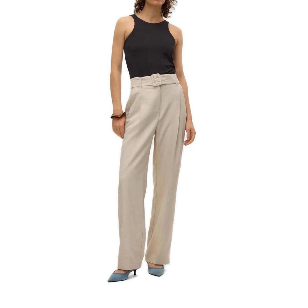 Vero Moda Graue Freizeithose aus Polyester
