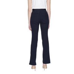 Street One Blauwe flared broek van katoen