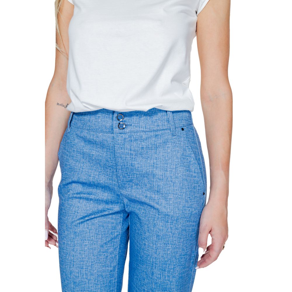 Street One Blaue Freizeithose aus Polyester