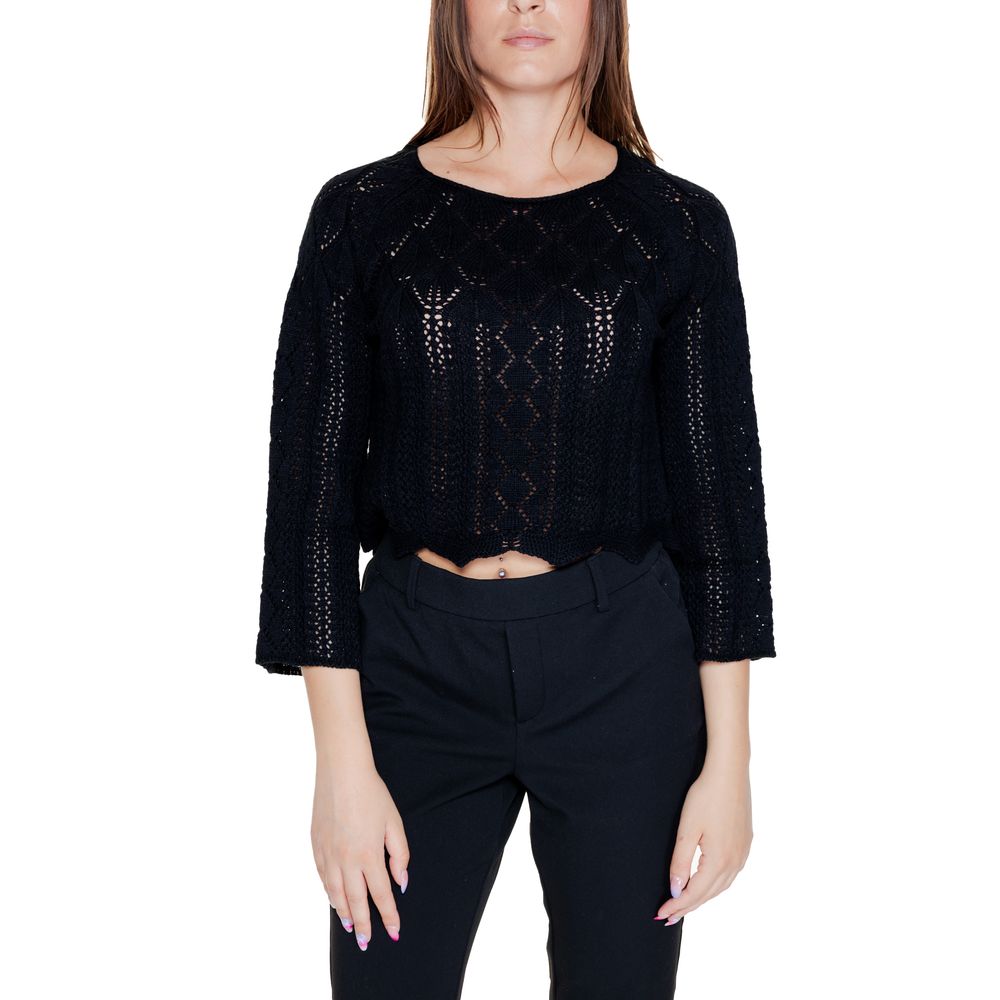 Vero Moda Schwarzes Baumwoll-Sweatshirt
