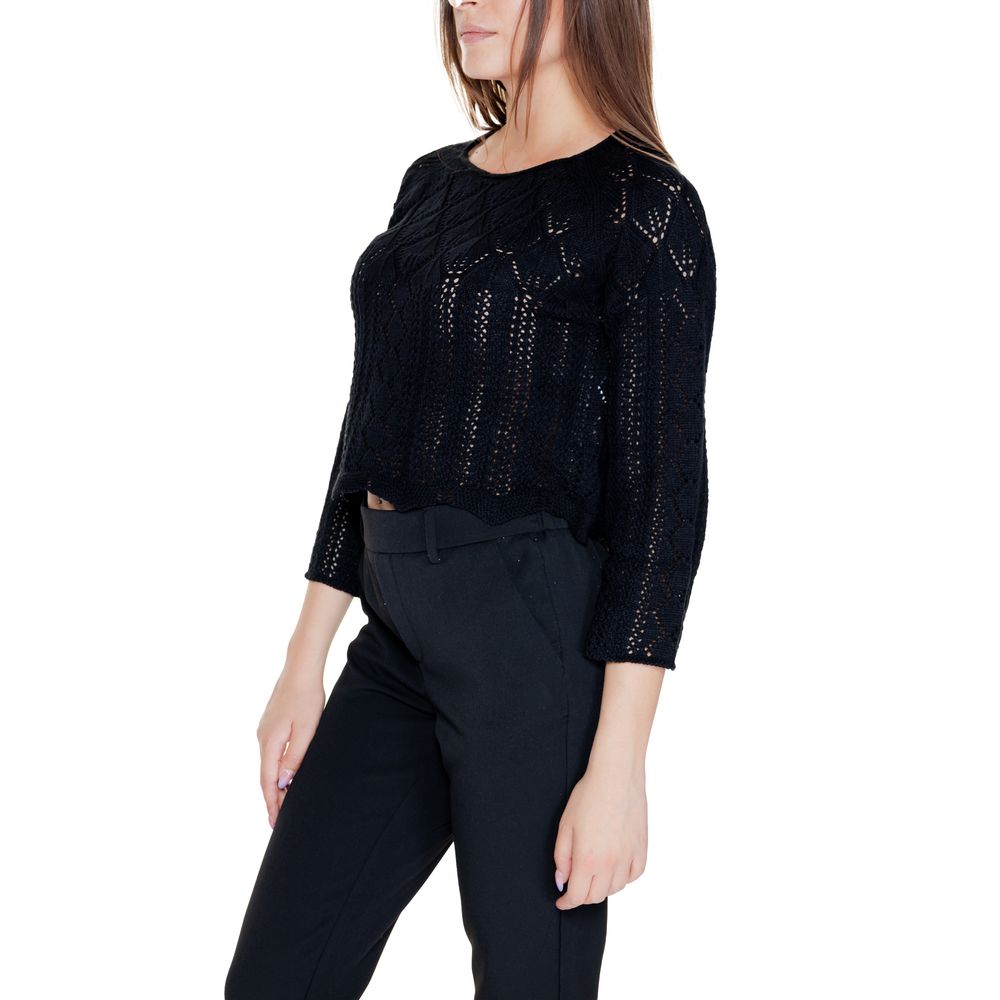 Vero Moda Schwarzes Baumwoll-Sweatshirt
