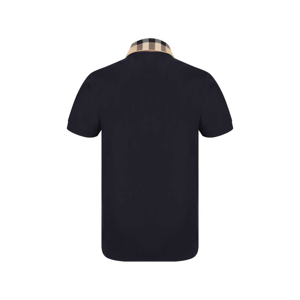 Burberry blauw katoenen poloshirt