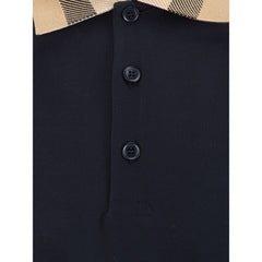 Burberry blauw katoenen poloshirt