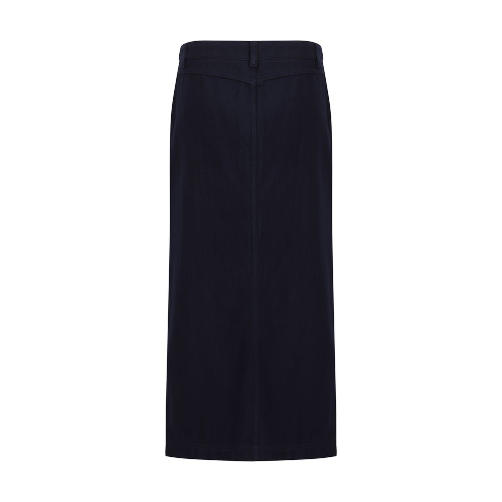 Giorgio Armani Blauwe Katoenen Rok