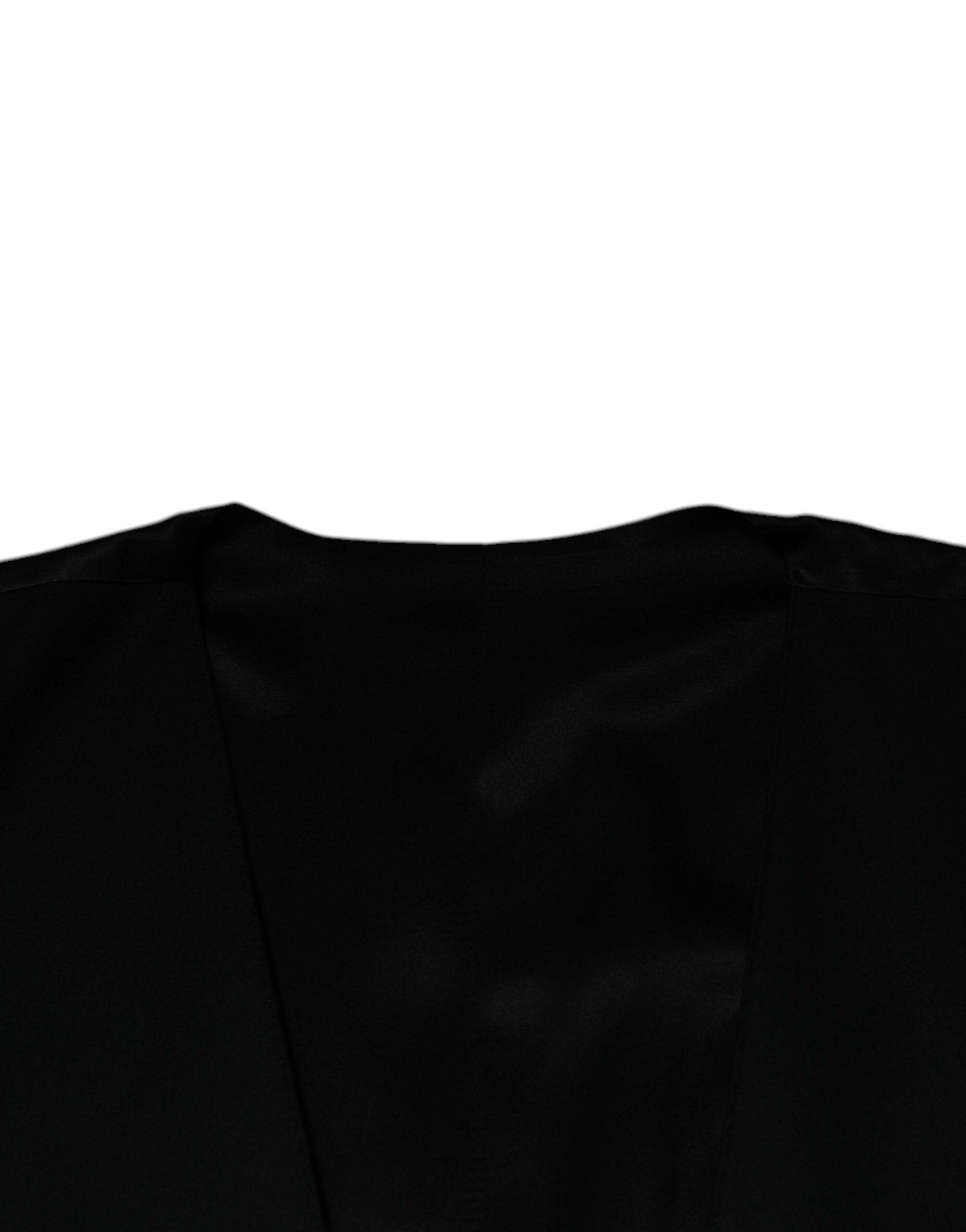 Dolce & Gabbana Schwarze Herren-Weste aus Wolle für festliche Anlässe