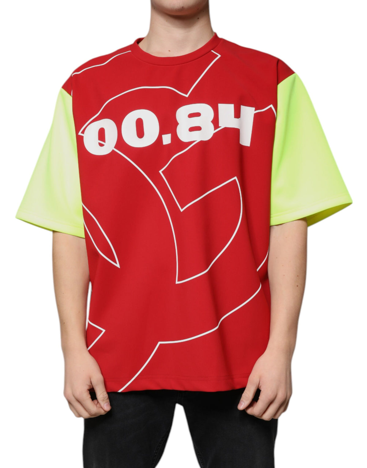 Dolce & Gabbana Baumwoll-T-Shirt für Herren mit mehrfarbigem Logo und Rundhalsausschnitt